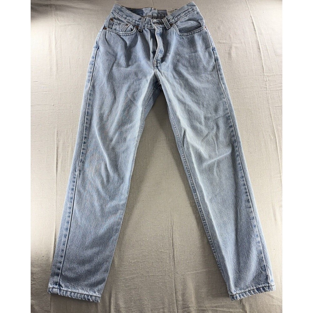 Vintage Levi's 512 Light Wash Mom Jeans High Rise Tapered USA Made